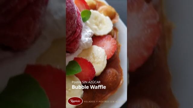 Bubble Waffle 0% azúcar 100% sabor.