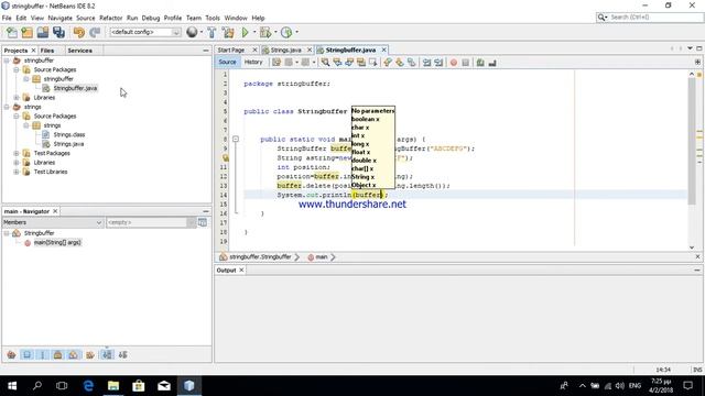 java stringbuffer tutorial delete a string from a stringbuffer смотреть онлайн
