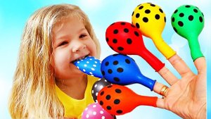 Is not Crying Baby Songs Finger Family Nursery Rhymes for kids Bad Babies Learn colors with balloons
