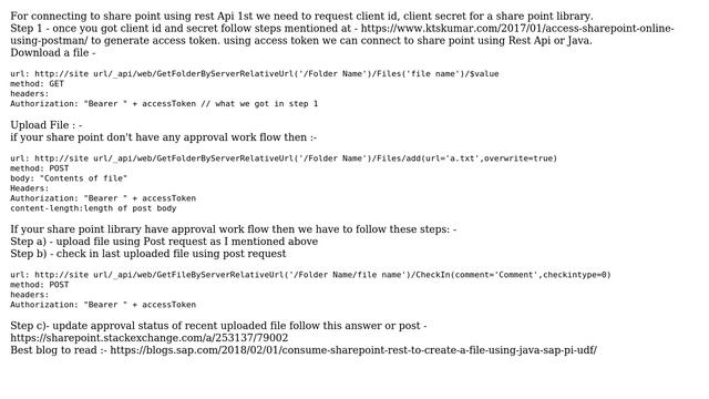 Sharepoint: Download and upload file from share point using Java (Rest API call) (2 Solutions!!) смотреть онлайн