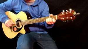 Fender FA-135CE - Tascam - sound test gitara akustyczna