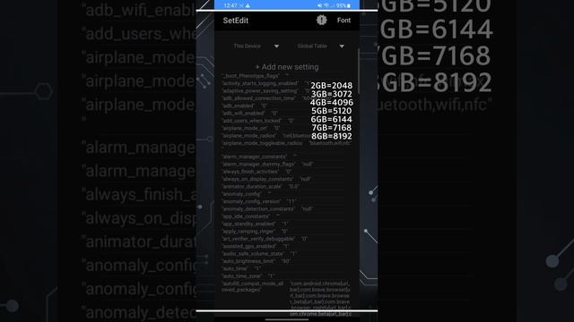 increase performance with ram plus SetEdit
