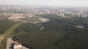 Посадка во Внуково (Москва) в хорошую погоду