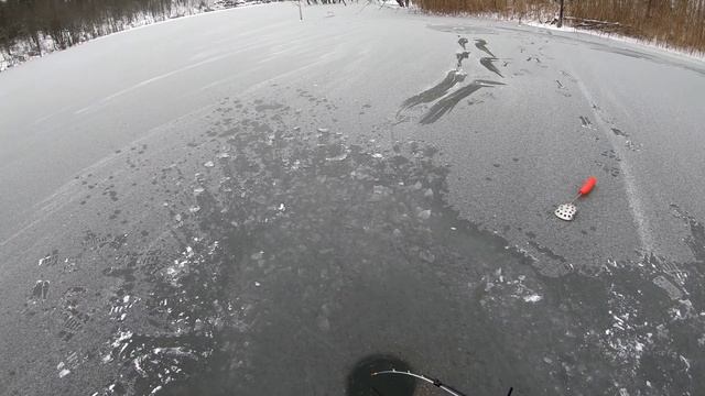 Зимняя рыбалка на карьере. Новый сезон 22-23!