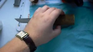 Нож из торсиона, заготовка для рукояти.