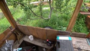 Делаю Бассейн или ёмкость для полива участка из Колеса К 700. Вырезаю просто ножом покрышку трактор