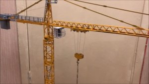 Модель крана. Башенный кран POTAIN MD285B. Монтаж крана. Tower crane model