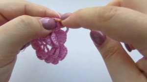 МК Мотив с объемным цветком. Отличное дополнение к "бабушкиному" квадрату