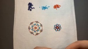 Круговое плетение из бисера. Кулон.