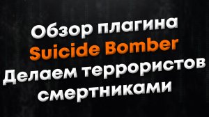[CSGO] Обзор плагина Suicide Bomber. Плагин делает террористов - смертниками