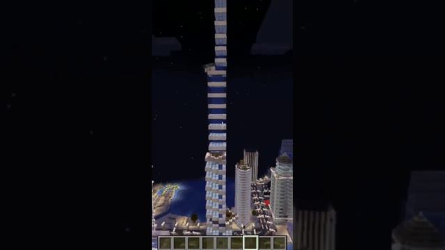 Башня Бурдж-Халифа в майнкрафт
