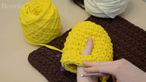 Варежка-прихватка для кухни из т-пряжи (мастер-класс)