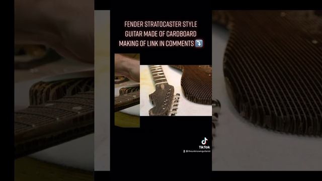 Fender Strat Stratocaster made of cardboard?!?!