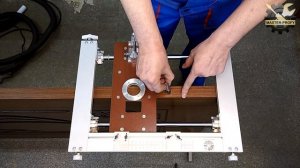 Врезка петель шаблоном для врезки петель и замков уфк-профи