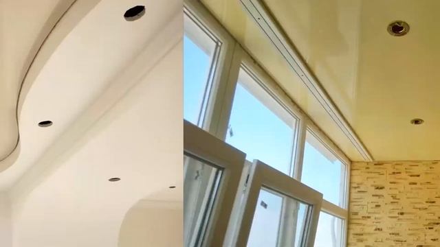 Натяжные потолки на балкон смотреть онлайн
