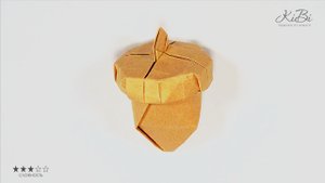 Жёлудь Бумажный | Оригами Поделки  из бумаги для детей своими руками | DIY