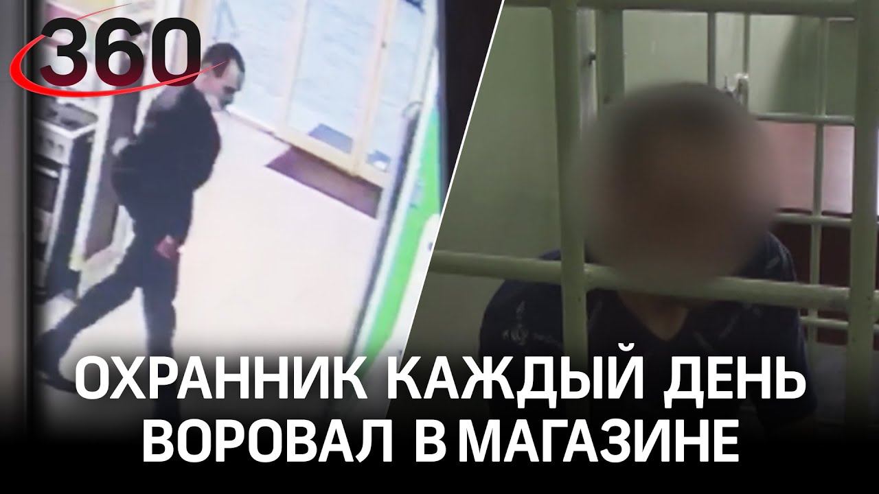 Каждый день выносил по телефону: охранник магазина попал не только на камеру, но и за решётку