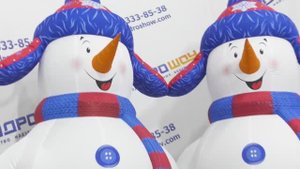 Новогодний костюм снеговика и снежинки, надувные ростовые куклы InflatableMascot