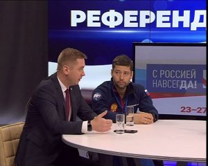 Алексей Белецкий и Александр Якубовский в телерадиомарафоне "Референдум - 2022". 25.09.2022