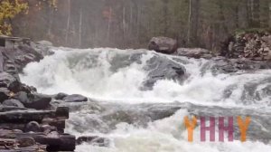 Водопад на реке Колвица (Черный падун)