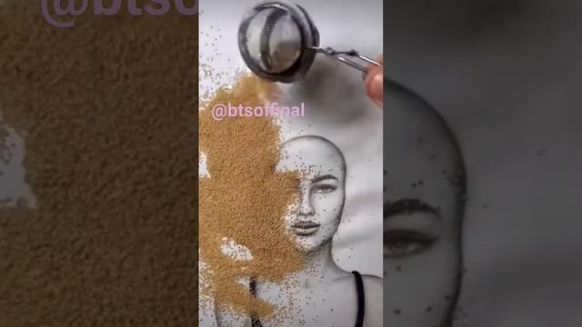 sand art ?girl. #like #subscribe #artwork #art#artist #artandcraft #sandart.