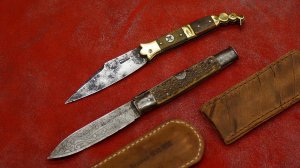 Наваха, старинные боевые ножи Antique Navaja folding Knife