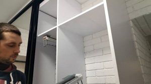 MULLER ВЕШАЛКА ВЫДВИЖНАЯ ВЕРХНЕГО КРЕПЛЕНИЯ. МИКРОЛИФТ В ШКАФ КУПЕ. ОБЗОР ГОТОВОЙ РАБОТЫ.
