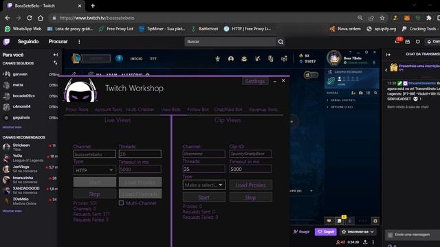NOVO BOT DE VIEWS TWITCH ELITE смотреть онлайн