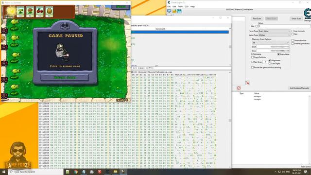Plants Vs Zombies - Cheat Engine - Keep Plants Anywhere [தமிழ்]