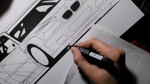 How to draw BMW M3 GTR (most wanted) | Как нарисовать БМВ М3 мост вантед | Car drawing BMW M3 NFS