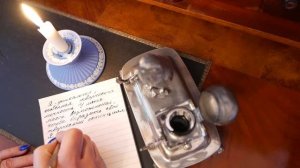 Каллиграфия АСМР, Дневник  женщины 19 века. С ушка на ушко, Ужасно пишу пером.