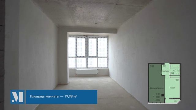 Видеообзор однокомнатной квартиры в ЖК "Центральный" г. Туапсе
Площадь квартиры 38,62 м2