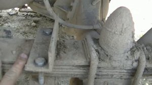 Временный ремонт коренного листа рессоры, на мицубиси л200