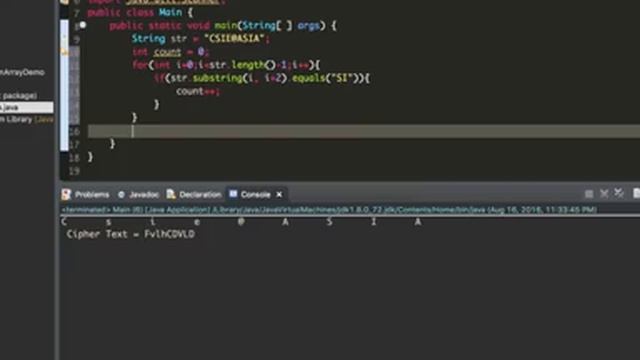 16 Java Substring charAt смотреть онлайн