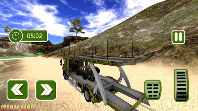Heavy Army Car Transporter Truck - Military Tank & Jeep Driving! Android gameplay смотреть онлайн