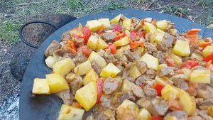 ГОТОВИМ МЯСО НА САДЖЕ ОТДЫХ НА ПРИРОДЕ