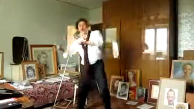 Художник  Михаил Шабалин, шаржист на свадьбу,Минск,танцующий художник,3.9.2014