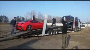 Погрузка авто на автовоз г. Иркутск