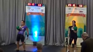 ICKB - Melissa 24kg Jerk 141 reps - West Coast Classic Kettlebell Championship