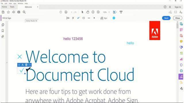 adobe acrobat reader DC tutorial смотреть онлайн
