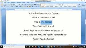 2. Installation of Dspace 6.3 in Windows 10 Operating System