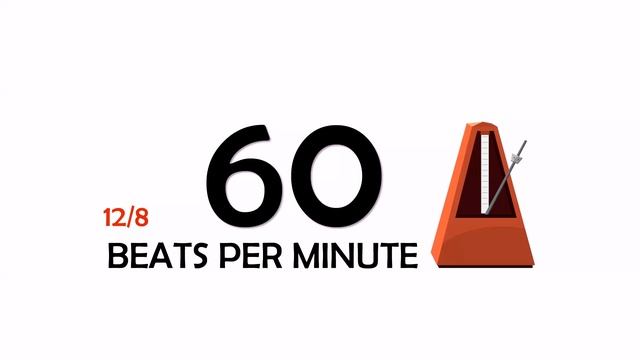 60 BPM 12/8 Metronome смотреть онлайн