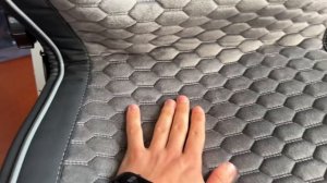 ОБЗОР на ПЕРЕДНИЕ накидки на сиденья авто классическая, отстрочка соты, цвета черный и серый