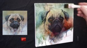 Как нарисовать портрет собаки / художник Михаил Авдеев