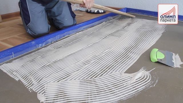 Укладка трехслойной инженерной доски техномассив