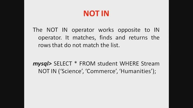 CHAPTER 09: SQL COMMANDS AND JOINS, CLASS XII, COMPUTER SCIENCE WITH PYTHON