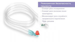 Дыхательный контур 22mm Flextube™  с встроенной линией мониторинга