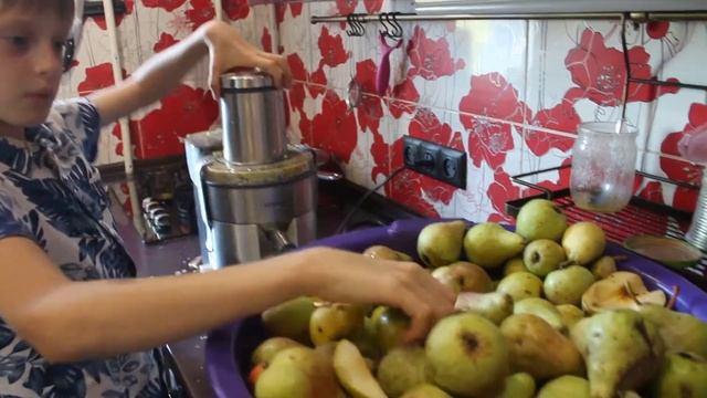 Сын выжимает сок из груш! Помощь.  Настоящая помощь