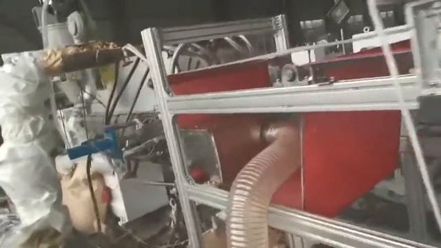 Как работает Линия для производства нетканного материала для масок мельтблаун (meltblown) смотреть онлайн