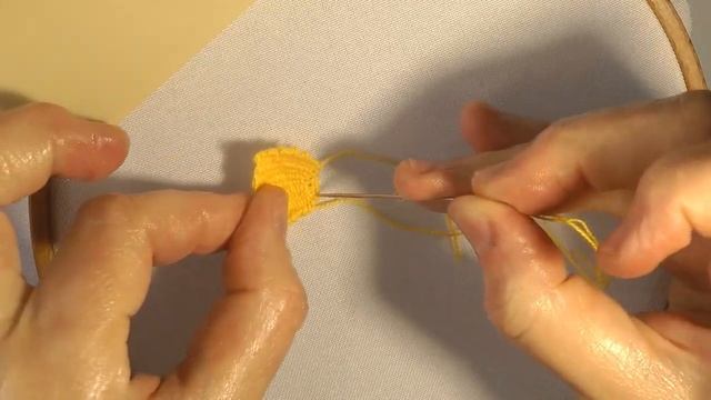 Amazing yellow butterfly Picot stitch 3D Hand Embroidery смотреть онлайн